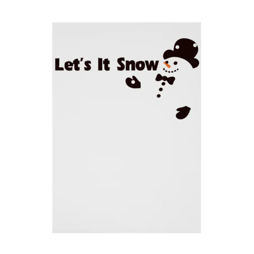 Let it snow 吸着ポスター