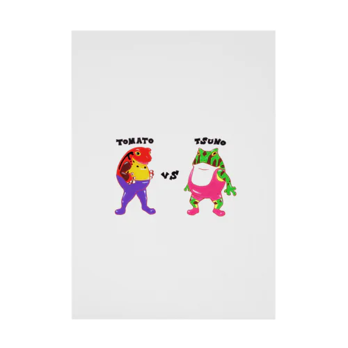 -ケロレス-トマトVSツノ Stickable Poster