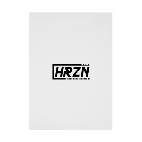 HRZNブラックバーコードロゴ 吸着ポスター