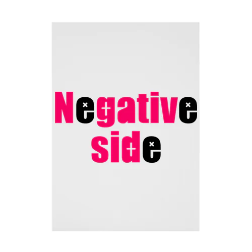 Negative side Stickable Poster