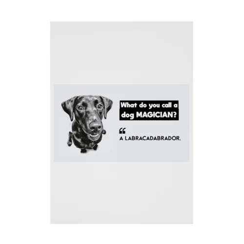 Labracadabrador Stickable Poster