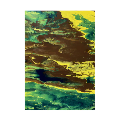 fluidart_earthmdl Stickable Poster