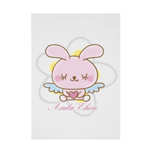 天使のうさぎハピバニちゃん Stickable Poster