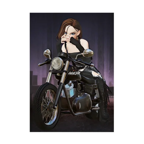 Cool woman Stickable Poster