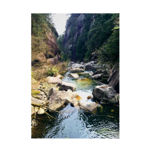 Rivers and waterfalls of nature Stickable Poster