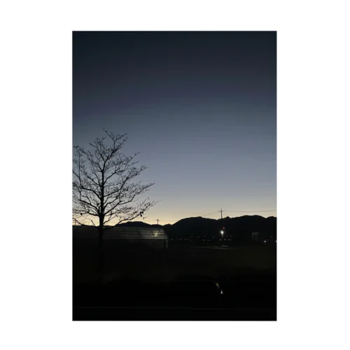 Early winter sunrise Stickable Poster