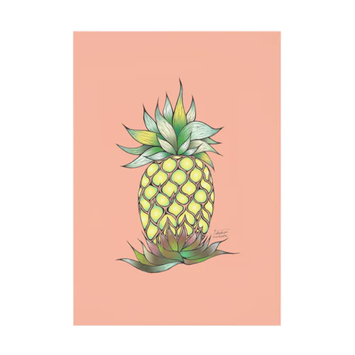 pineapple Stickable Poster