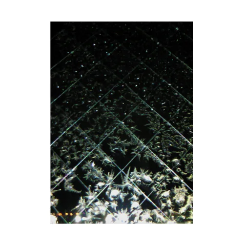 201001161933000　夜の氷紋 吸着ポスター
