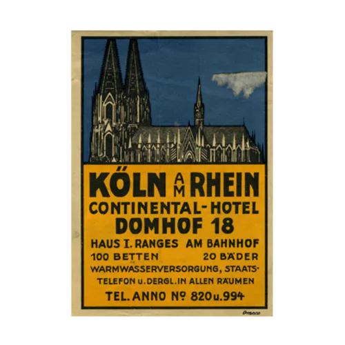 ケルン大聖堂 Stickable Poster