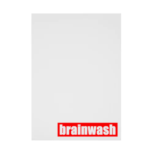 brainwash（シンプルデザイン） 吸着ポスター