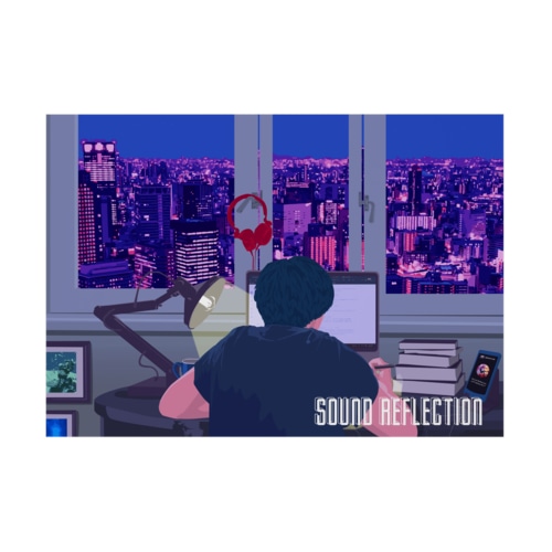 Sound Reflection | COZY RADIO Stickable Poster