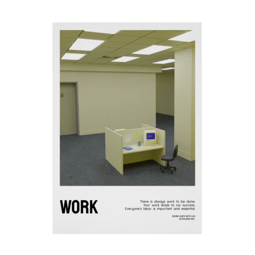 WORK Stickable Poster