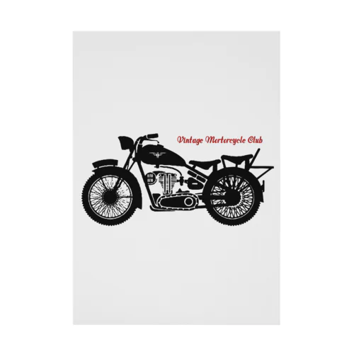 VINTAGE MOTORCYCLE CLUB Stickable Poster