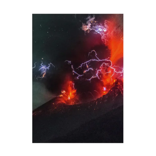 Sakurajima Volcano explosion1 吸着ポスター