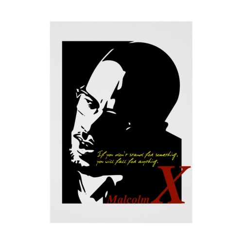 MALCOLM X Stickable Poster