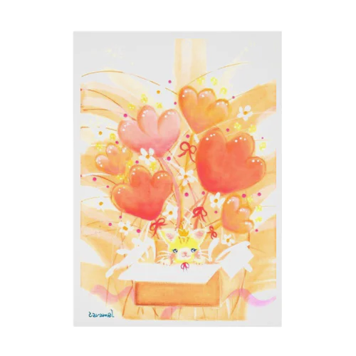 cat prince orange Stickable Poster