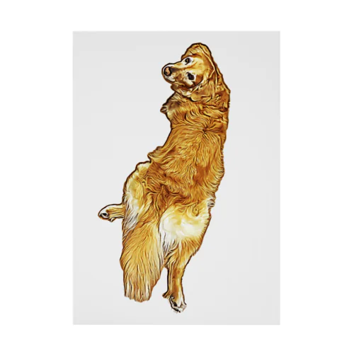 golden retriever Stickable Poster