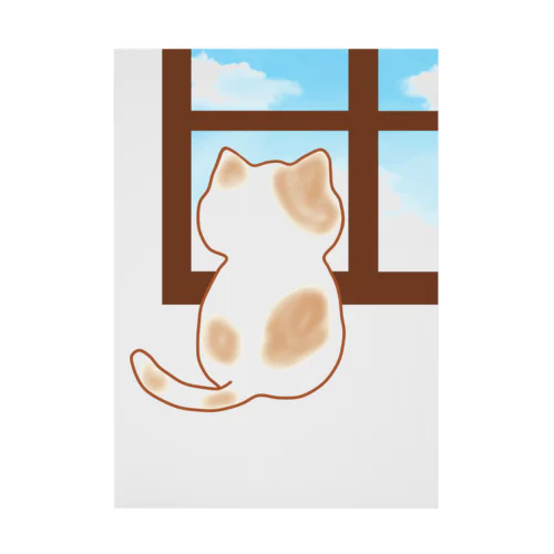 猫 〜窓辺のひととき〜 吸着ポスター