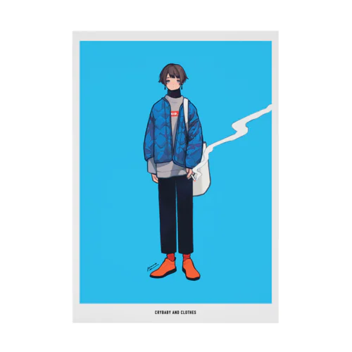 泣き虫と服 1 Stickable Poster