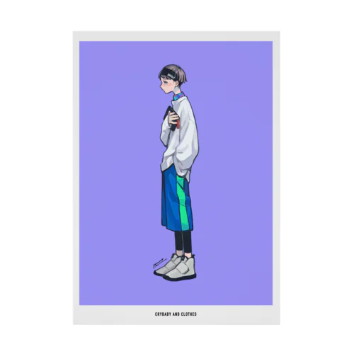 泣き虫と服 4 Stickable Poster