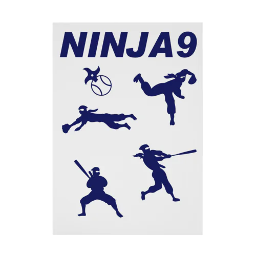 NINJA9 Stickable Poster