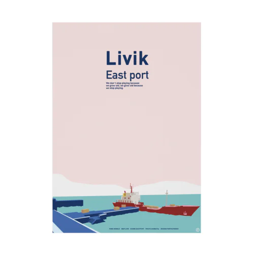 livik eastport Stickable Poster