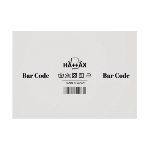 数量限定 Bar Code ポスター  (吸着ターポリン) Stickable Poster