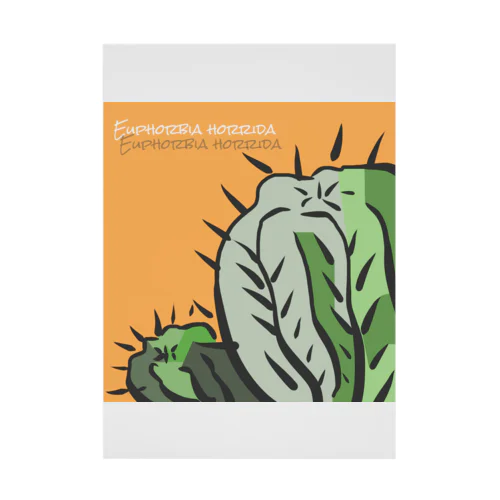 Euphorbia horrida Stickable Poster