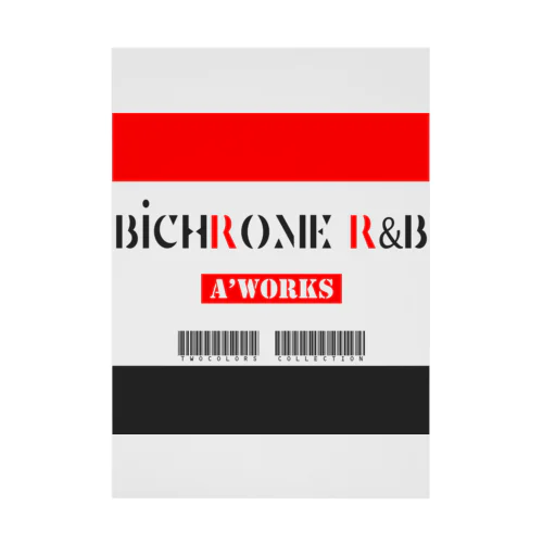 BICHROME RED&BLK 吸着ポスター