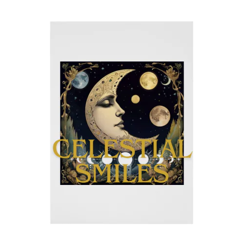 「Celestial Smiles（天空の微笑み）」 Stickable Poster