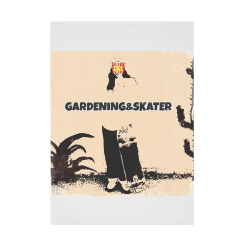 GARDENING&SKATER Stickable Poster