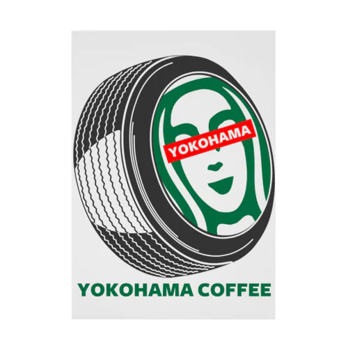 YOKOHAMA COFFEE Stickable Poster