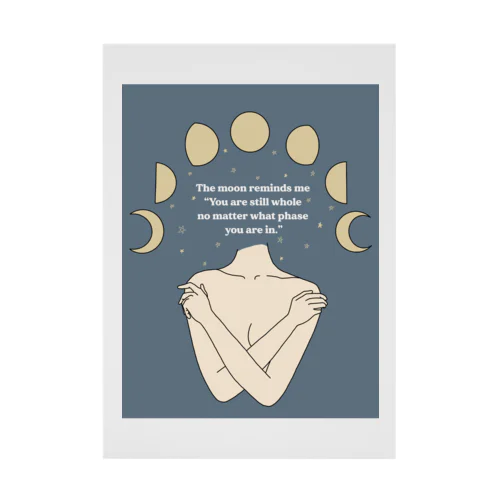 Moon Phase Stickable Poster