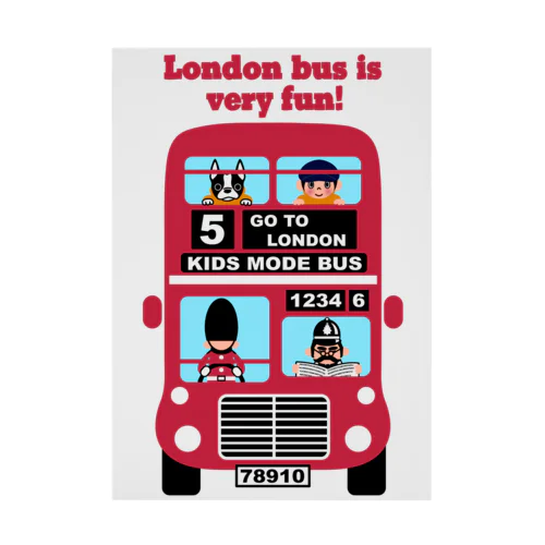楽しいロンドンバス♪ Stickable Poster