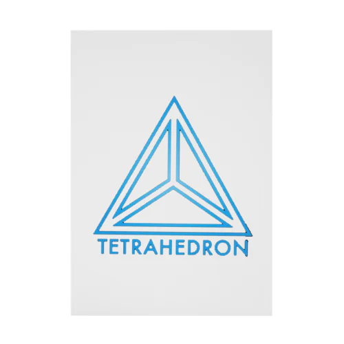 【THETRAHEDRON】cyan Stickable Poster