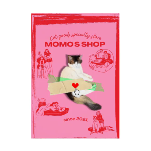 MOMO's shop 吸着ポスター