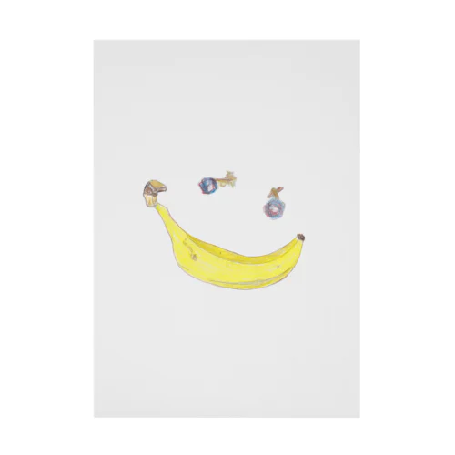 バナナスマイリー　Banana Smiley 吸着ポスター