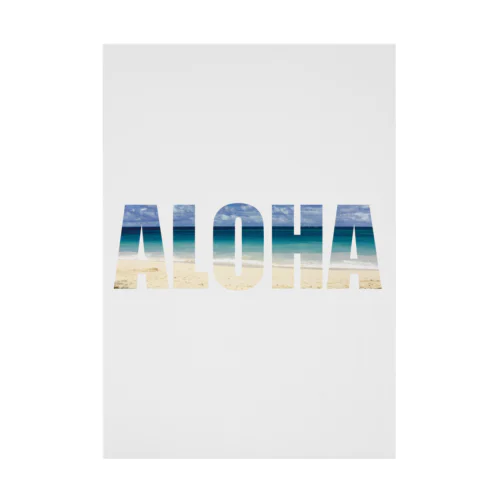 ALOHA × ビーチ＠ハワイ Stickable Poster