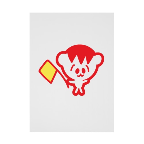 赤しあわせ運ぶよ　かわいいさん♪ Stickable Poster