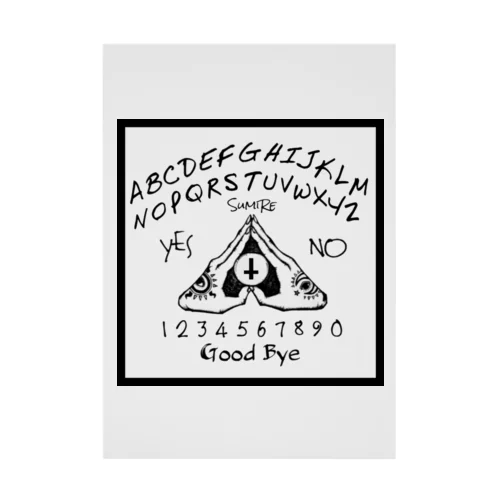 ウィジャボード　Ouija　白 Stickable Poster