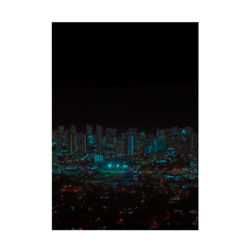 The night view. Stickable Poster