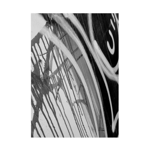 #Alley wearll graphic art(monochrome) Stickable Poster