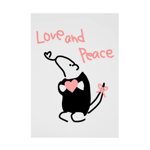 Love and Peace Stickable Poster