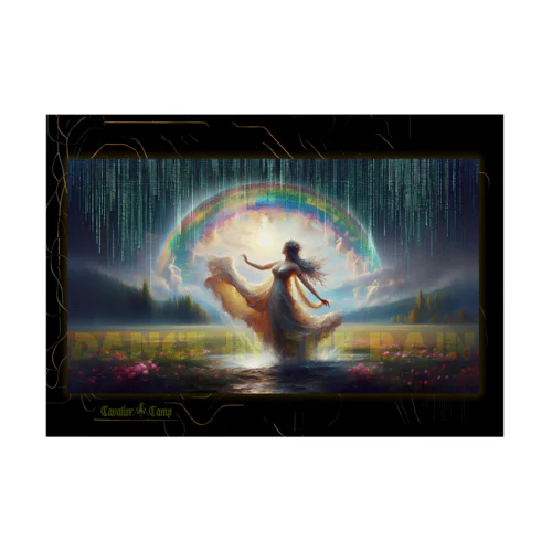 「雨降る中で踊れ」 Stickable Poster
