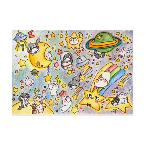 宇宙のせかい  完売御礼！ Stickable Poster