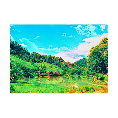 【ポスター】田舎の風景 Stickable Poster