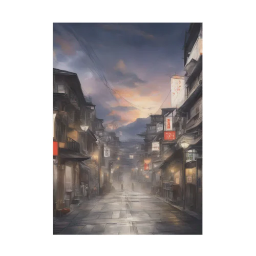 日本の街並み Stickable Poster