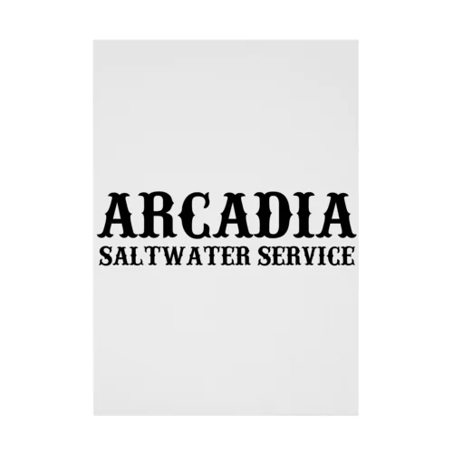 ARCADIA SALTWATER SERVICE BLACK#1 Stickable Poster