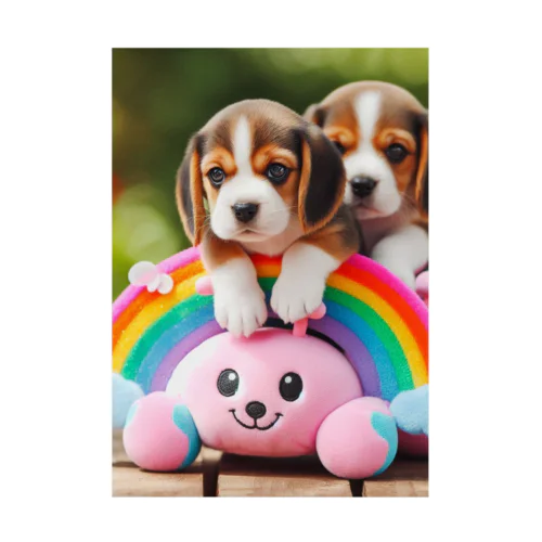 Beagle　 Stickable Poster