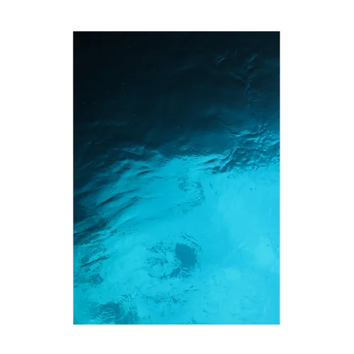 deep blue sea Stickable Poster